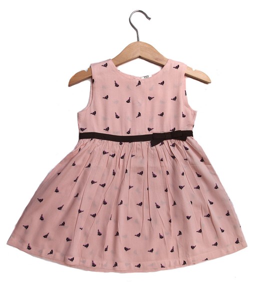 Bird Bow Dress - Pink 1