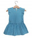 Plaid Baby Dress - Blue