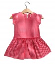 Plaid Baby Dress - Red