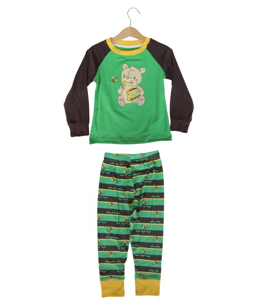 Bear Green Brown Pajama 1