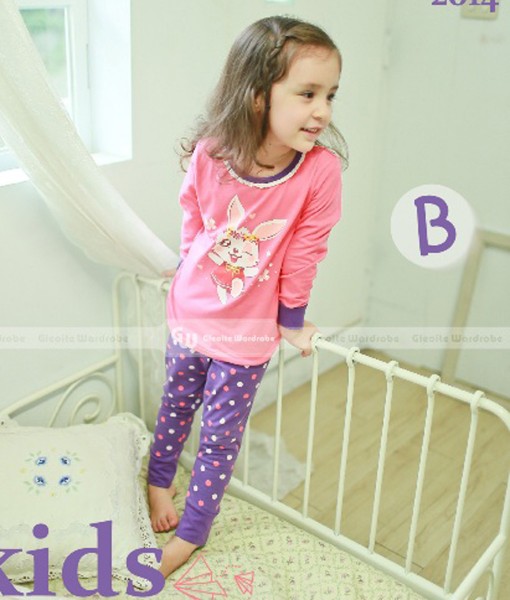 Rabbit Dance Purple Pajama