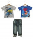 Batman Tee + Superman Tee + Pant