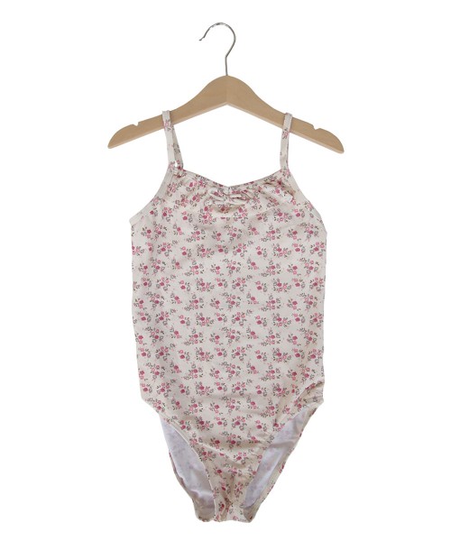 Floral Beige Swimsuit (7-8T) 1