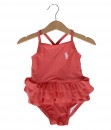 Layered Frill Coral Swimsuit (3-12M)