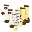 Socks 3in1 Monkey Yellow Stripes