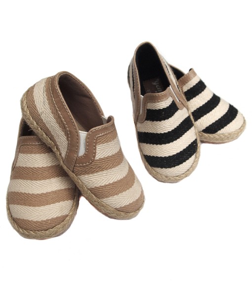 Ariel Stripe Shoe - Beige