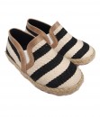 Ariel Stripe Shoe - Beige