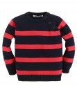 Red Stripe Sweater - Black