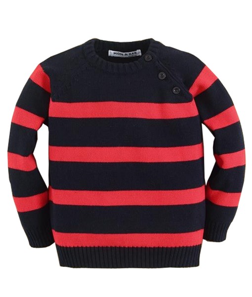 Red Stripe Sweater - Black 1