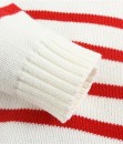 Red Stripe Sweater - White