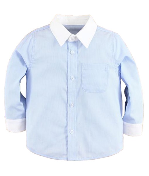 White Collar Cuff Shirt - Blue 1