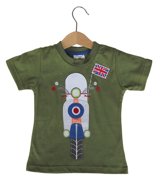 Motorbike UK Green Tee 1