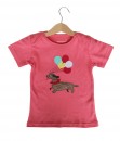 Balloon Puppy Peach Tee