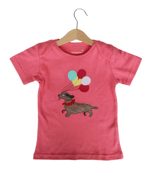 Balloon Puppy Peach Tee 1
