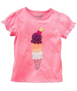 Ice Cream Peach tee