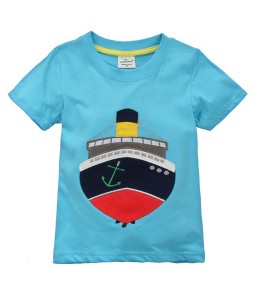 Cruise Ship Blue Tee