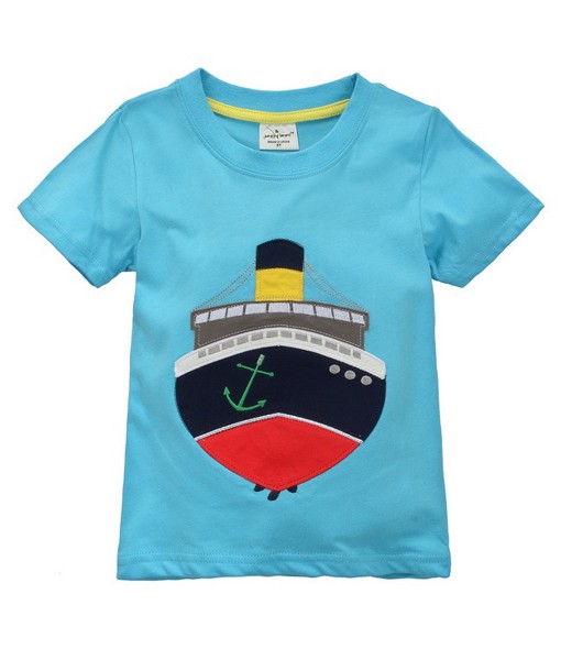 Cruise Ship Blue Tee 1