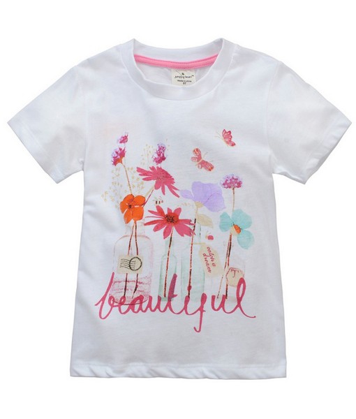 Beautiful Flower White Tee 1
