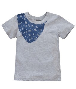 Scarf Print Grey Tee