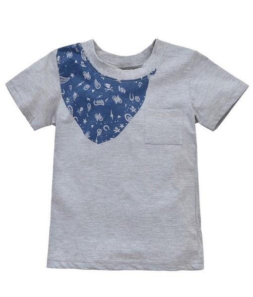 Scarf Print Grey Tee 1