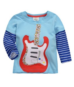 Guitar Blue Stripe Tee