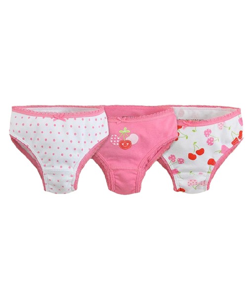 Cherry Pink 3in1 Girl Underwear (5-6 Tahun) 1