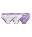 Owl Purple 3in1 Girl Underwear (1-6 Tahun)