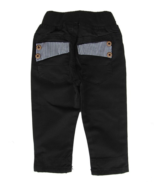 Stripe Accent Pant - Black 1
