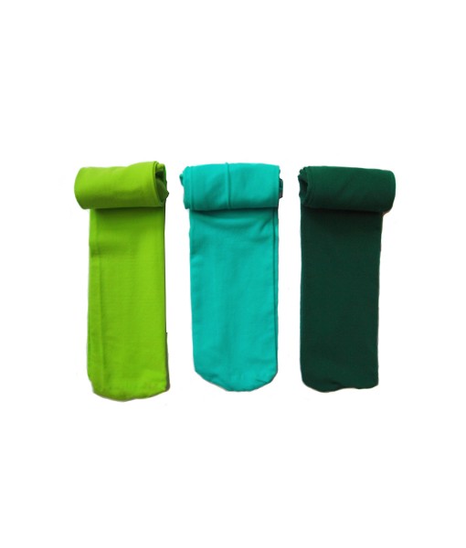 Full Feet Stocking - Gren Light Turquoise Green Dark (1-2T) 1