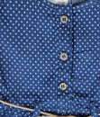 Dot Denim Short Dress + Skinny Belt