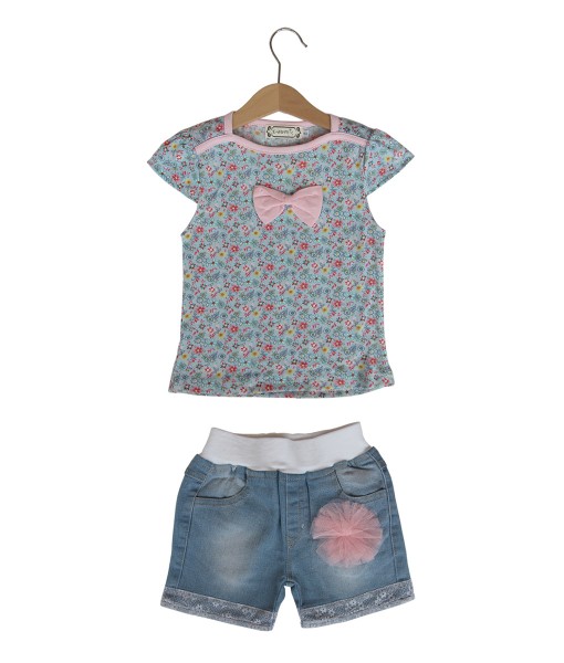 Floral Boxy Top + Short Pant 1
