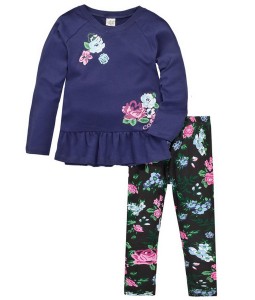 Purple Tee + Flower Pant