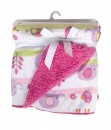 Animal Row Pink Double Fleece Baby Blanket