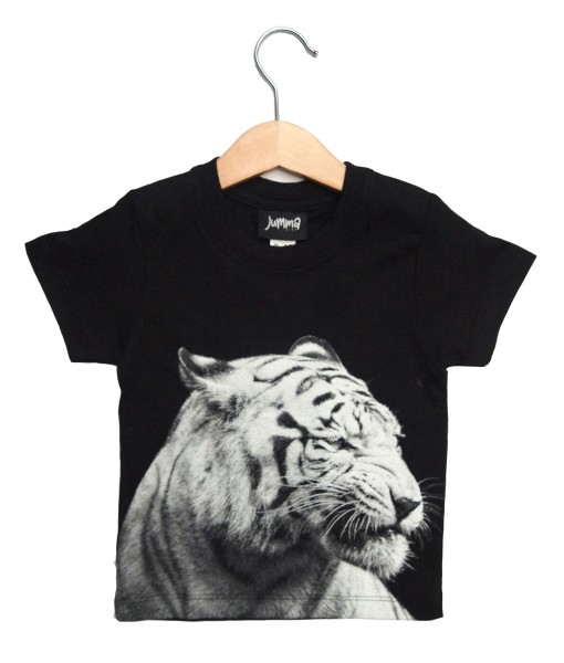 White Tiger Black Tee 1