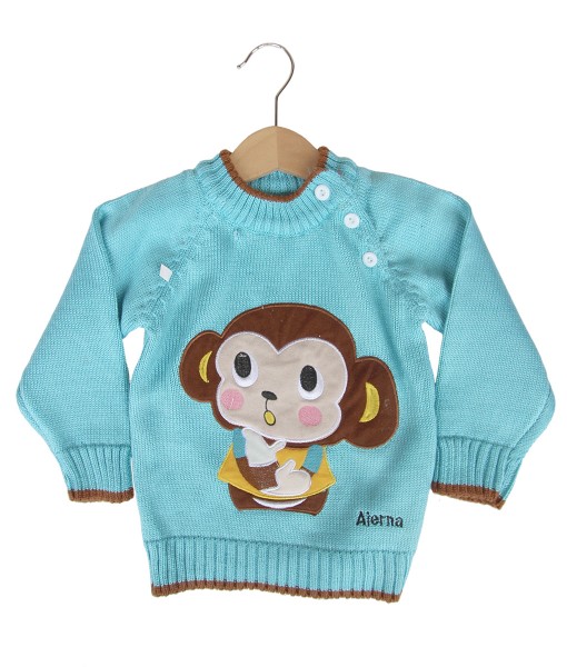 Monkey Knit Top - Blue 1