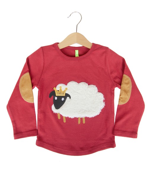 Sheep Patch Top - Red 1