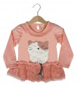 Kitty Frill Top - Peach