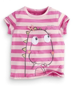 Dinosaurus Pink Stripe Tee