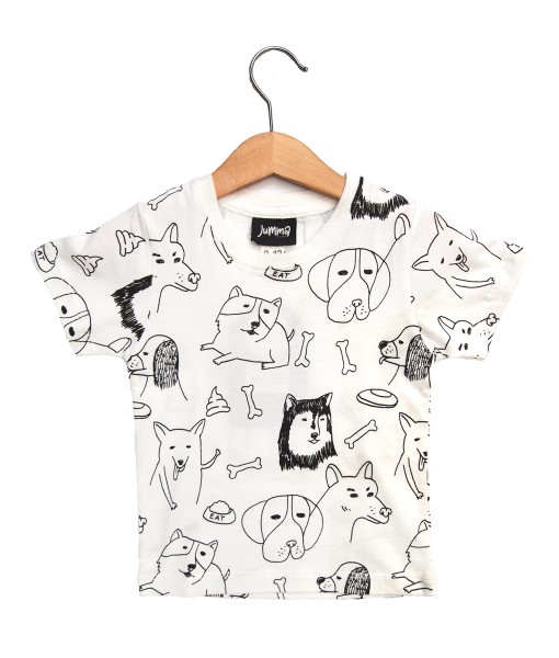 Doodle Dog White Tee 1