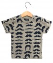 Mustache Grey Tee