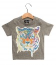 Tiger Face Grey Tee