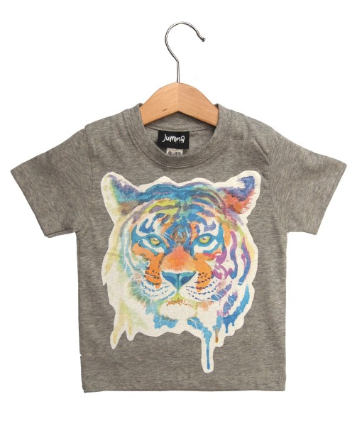 Tiger Face Grey Tee 1