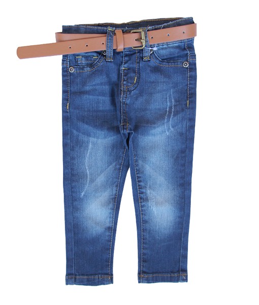 Loop Pocket Jeans + Brown Belt 1