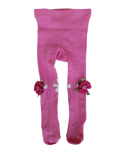 Applique Flower Baby Legging - Pink Hot 1