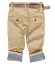 Stripe Lining Pant + Belt - Beige