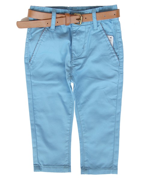 Stripe Lining Pant + Belt - Blue 1