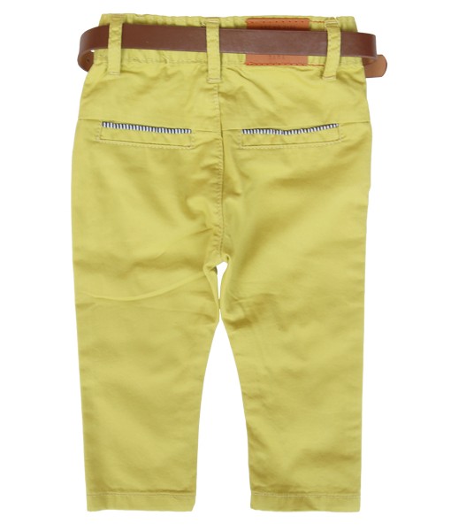 Stripe Lining Pant + Belt - Green 1