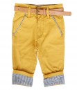 Stripe Lining Pant + Belt - Mustard