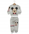 Mickey Face Tee + Pant - Grey