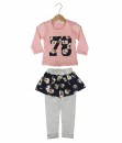 Flower 78 Tee + Pant - Pink